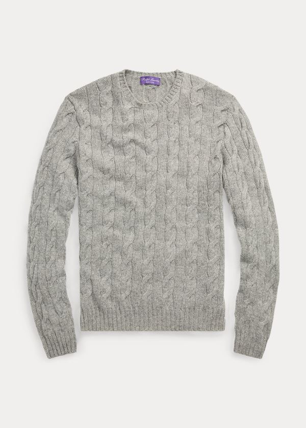 Suéter Ralph Lauren Cable-Knit Cashmere Homem 46015-HAVE